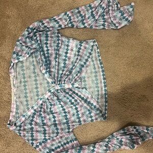 Urban Outfitters Floral Checkered Top